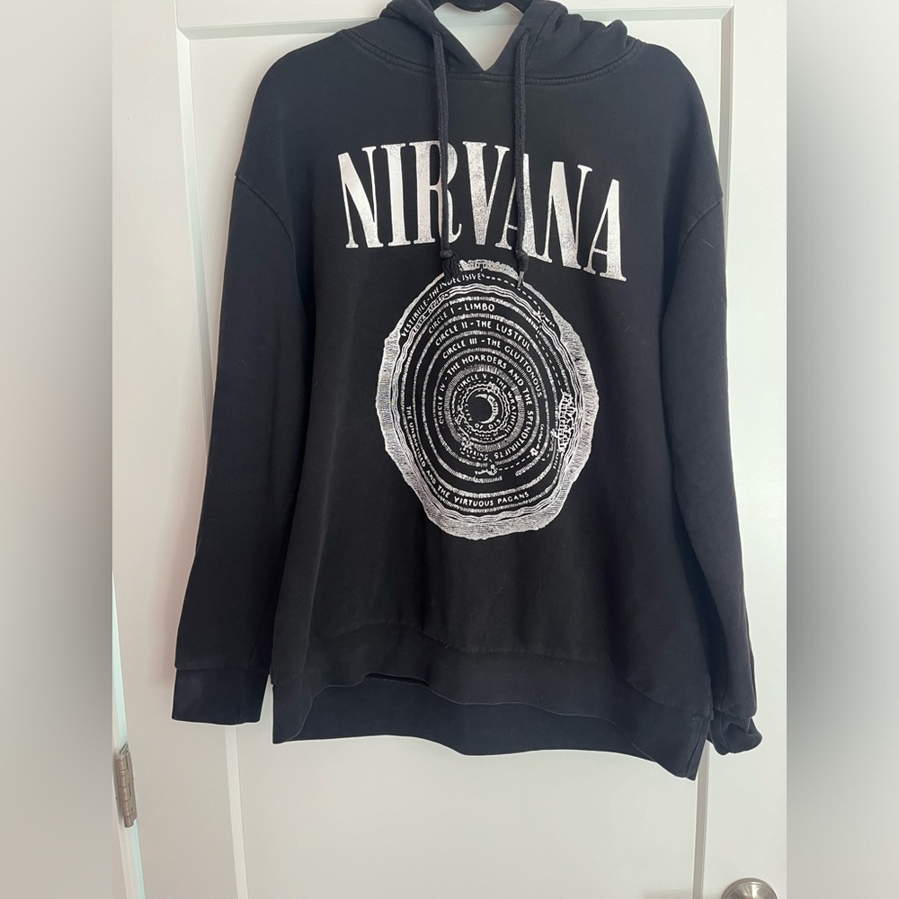 H&M Divided Nirvana hooded sweatshirt -L